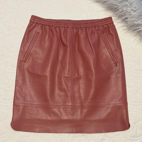 Soft Goat Leather Skirt w/Pockets, COSTER COPENHAGEN Denmark Euro Sz 36; US 6 - Picture 1 of 7